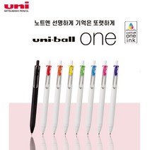 유니볼원 UMN-S볼펜 선명하고 진한 중성펜 0.38 0.5mm, 0.5 블랙(블랙바디)