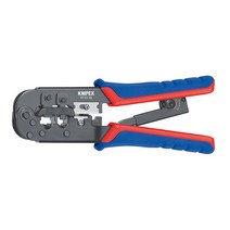 크니펙스 KNIPEX 웨스턴 플러그용 압착기 97 51 10 SB 케이블 전화단자 크림핑 펜치, 10개