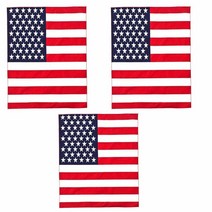 엑스트라 라지 27 x 유니 페이즐리 100% 면 양면 반다나 - 3팩 M.H.I. [미국 직배송], Usa Flag