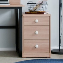 가구앤하우스 3단 책상 수납장 책상 서랍장, 3단 서랍장(아카시아)