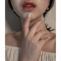 C_Ring Gold Earring 미니멀 볼드 링 귀걸이