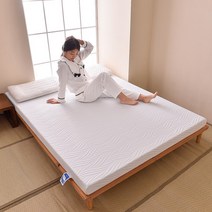 파도결 9cm 고탄력 메모리 고탄성 스펀지 매트리스 소프트 350g 헤비니트 원단 매트, F. 물결 150x200x9cm_단품