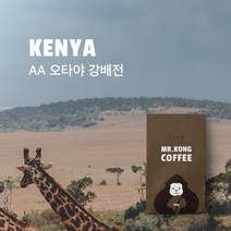 미스터콩 케냐 AA 오타야 강배전 (당일로스팅 원두커피), 분쇄안함, 100g, 1개