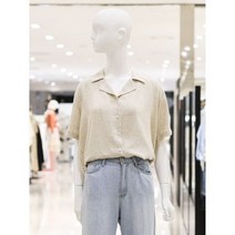 ab.f.z [ab.f.z] 면마혼방카라반소매블라우스 (KSW5HB50G)