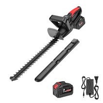 일본기술 충전식 양날형 전정기 예초기 전지작업 전동 전기 가지치기 헤지커터 트리머 전기 울타리 관리기 정원 조경, 1브러시리스(37800mAh) 1배터리