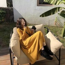 2022 추동 니트 원피스 스웨터 원피스 이너 미디엄