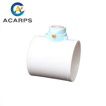 pvc 파이프 규격 PVC 플라스틱 HAVC 댐퍼 전기 공기 밸브 전동 체크 75/110/160/200mm 220V 12V 24V, 200mm, 12VDC