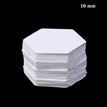 취미 퀼트 diy 도구 종이 육각 템플릿 패치 워크 바느질 공예 Diy 액세서리 100 개, [04] 16mm