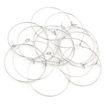 쥬얼리 팔찌 귀걸이 만들기 부자재 50pcs 12 15 20 25 30 35 40 45mm 스테인리스 골드 도금 후프 큰 원형 귀 와이어 고리 보석 결과