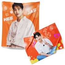 김희재 커스텀 대형 이중 극세사 담요 이불 개인소장 효도선물 콘서트응원, 싱글이불(150*200)