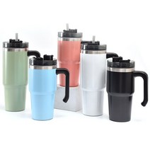 디지지 파스텔 진공 스텐 냉온 텀블러, 실버900ml