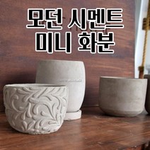시멘트화분 미니화분 선인장 화초 꽃 공 빈 이쁜 예쁜 분갈이, 에그팟 D10 10x13cm(받침포함)