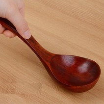위생적인 친환경 옻칠 국자 조리 볶음 스푼 용품 기구 원목 나무 도구 계란 후라이 캠핑용, 사이즈