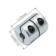 D20L25 3D 프린터 부품 리드 스크류 커플러 1 개 리지드 커플 링 모터 커넥터 샤프트 링, 6x8