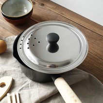 스텐 물빠짐 팬 뚜껑 후라이팬덮개 냄비뚜껑 16-18cm 달빛스토어