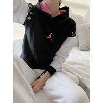 나이키 조던 홀리데이 걸즈 샤인 글리터 풀오버 후드 티셔츠/