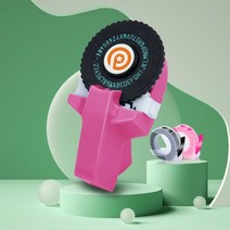 한글타자기 옛날타자기 타자기키보드 motex e101 label printer 3d, 핑크 - 2pk 테이프