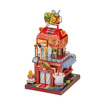 메탈투어 3D메탈 입체 퍼즐 모음, 3D메탈 월드투어 서방국가 햄버거샵, 79조각p