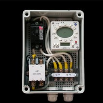 HR-037 타임스위치 대용량 농업용 펌프용 모타용 타이머 분단위 일주일 정전보상, 1개