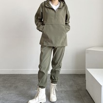[즈본] 여자 상하 밴딩조거팬츠 아노락 후드 트레이닝세트 조거바지