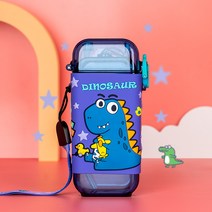 냉동 크리 에이 티브 스퀘어 밀짚 컵 트라이탄 소재 디즈니 물병 로프 플라스틱 컵, 보라, 280ml