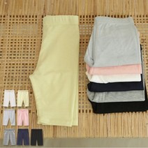 뉴베이직 5부 아동레깅스 반반바지 편한반바지 코디