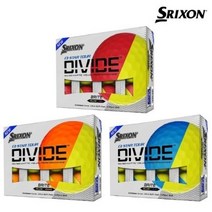 스릭슨 Q-STAR 큐스타 디바이드 3피스 우레탄 골프공 골프볼, Q-STAR 디바이드 옐로우/블루