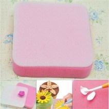 스폰지 케이크 폼 패드 꽃 모델링 껌 페이스트 퐁당 매트 DIY 베이킹 설탕 공예 장식 도구 만들기, 791510 2Pcs