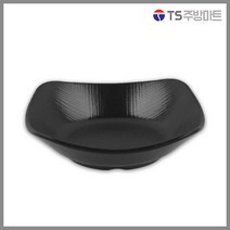 [돌산멜라민] 체크(흑) - 신사각찬기 (업소용그릇 멜라민그릇 예쁜그릇 식당접시 멜라민볼 멜라민찬기 검정색그릇), 1개, 블랙 4호 (DS-7900/DS-7762)