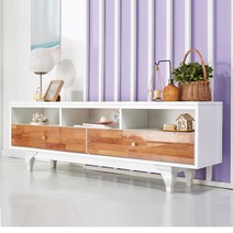 늘품목 UV도장 1500-2단 높은거실장 TV다이 티비장 거실수납장, 엘다