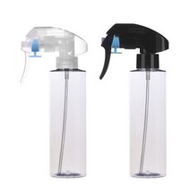 초미세 건스프레이용기 100ml 120ml 150ml 200ml 250ml 300ml 500ml 플라스틱 분무기 공병, 1개, 250ml 각투명 투명캡