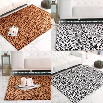 단모러그 푹신한 7mm 지브라 러그카페트 200x230cm