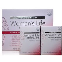 플래티넘 우먼스 라이프 1200mg 60캡슐 x 1개 ( 2달분 ) 60캡슐 X 2개 ( 120캡슐 4 달분 복용 ), 60캡슐 1개
