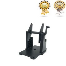 [해외] Argox c Godex Zebra 및 기타 프린터 바코드 프린터 용 새 수동 작동 라벨 롤백 되감기 용지 스탠드 홀더, BK