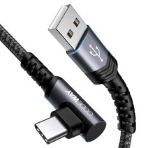 [케이블고속충전c타입스마트폰] 코드웨이 USB A to C타입 고속 충전 케이블, 2m
