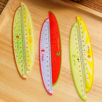 과일 디자인 15cm 직선자 눈금자 센치자 커팅자 공시생 문구용 예쁜자 사무용 직자 플라스틱자 캐릭터자 15센치 학용품자