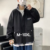 쥬엔리치 남자 빅사이즈 자켓 점퍼 체크 캐주얼 집업 남성 잠바 바람막이 M-10XL