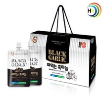 새남해농협 국산 남해 흑마늘즙 흑마늘진액, 해두룸 짜먹는 흑마늘 70ml 30포