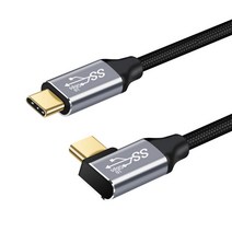 드림에코 100W 양방향 C PD USB 3.1 Gen2 고속 데이터 충전케이블, 50cm