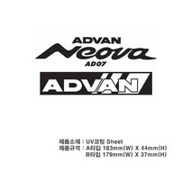 자동차튜닝 카본스티커 ADVAN, A타입, A타입_골드