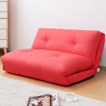 블루밍홈 PU /패브릭 윈디3 쇼파베드, PU-레드