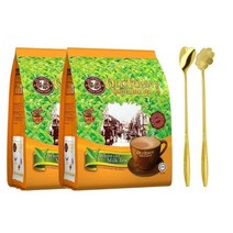 미국직구 Old Town 3 in 1 티 화이트 밀크 티 16.9 Oz (479g) (12 Sticks X 40g) 2팩 커피 교반기 2개, 상세참조, 수량