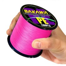 BAKAWA-4 꼰 낚싯줄 길이: 300m/0.2 야드 지름: 0.42mm-mm 크기: 10-85lb 일본 PE 줄 플로팅 라인, X4-300M-0.5MM-85LB_간선 | 중국