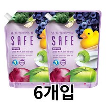 세이프 천연 미네랄 주방세제 리필형, 1000ml, 6개