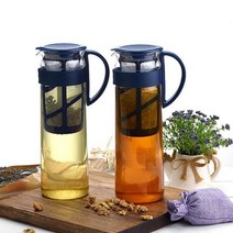 내열유리 티팟 1.4L 차우리기 보리차 홍차 티포트 차주전자