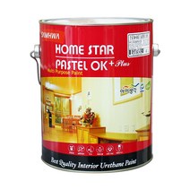 삼화페인트 벽지페인트 가구페인트 홈스타파스텔 OK 플러스 무광 4L, 기본 백색