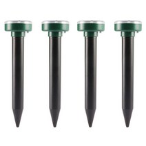 두더지퇴치기 두더지잡기 두더지제거 2/4Pcs 태양 해충 Repeller 초음파 동물 Repeller 구충제 Gopher 뱀, 03 4Pcs Round