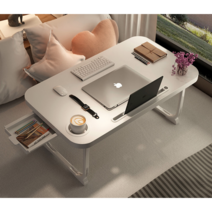 너나마켓 접이식 침대 테이블 집순이 필수템 다용도 좌식책상, 블랙