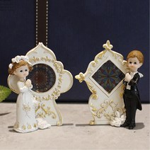 신혼부부 촬영소품 웨딩 인형 5개 창문 선물 카페 창문틀 데코 선반데코 책상 커피숍