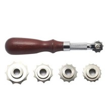 가죽공예DIY 가죽DIY 가죽공예키트 도구 가죽 공예 스티치 라인 마킹 휠 기어 룰렛 간격 간격 재봉, 1 세트